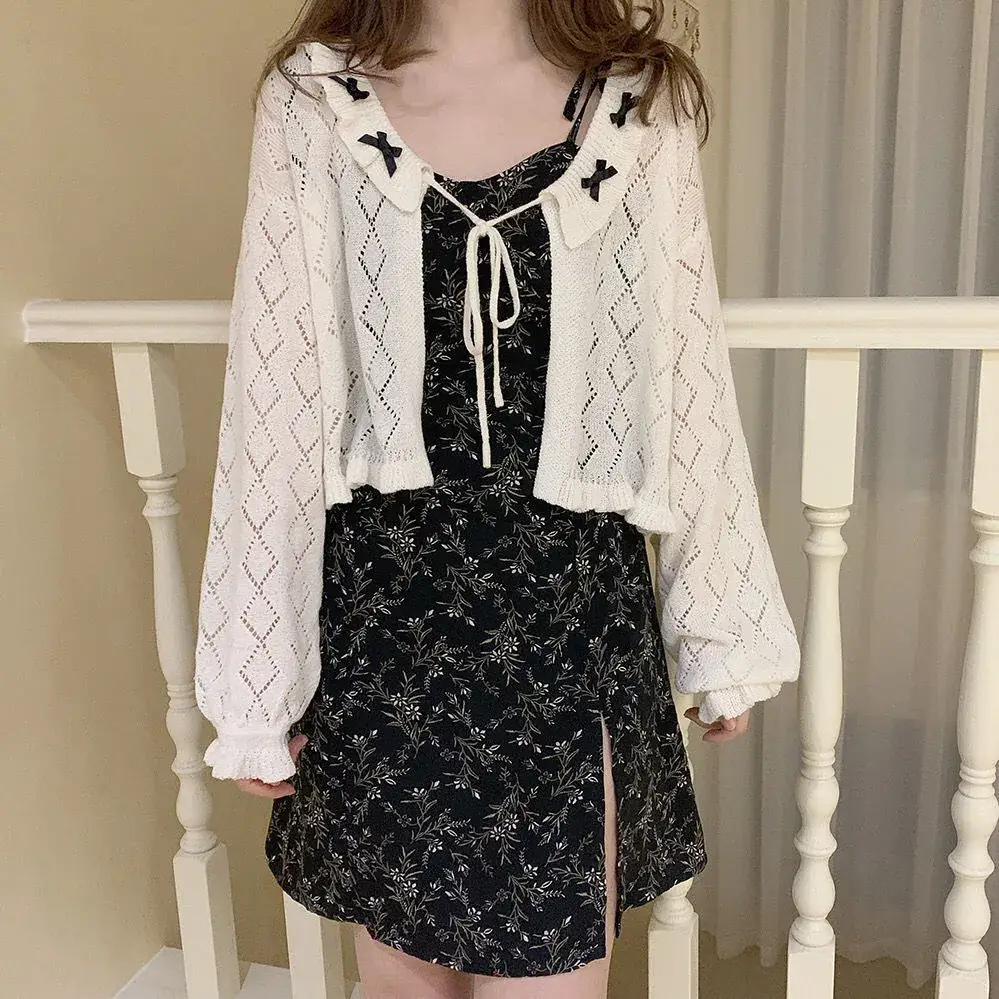 2025 Summer Knitted Hollow Lace-Up Tt Shirt for Women — feature 10