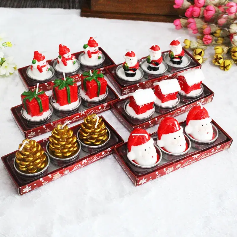 Christmas Santa Candle Set 59g Decorative Gift