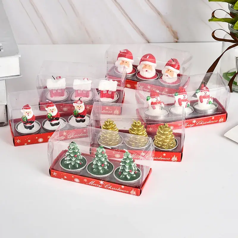 Christmas Santa Candle Set 59g Decorative Gift