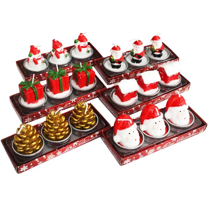 Christmas Santa Candle Set 59g Decorative Gift