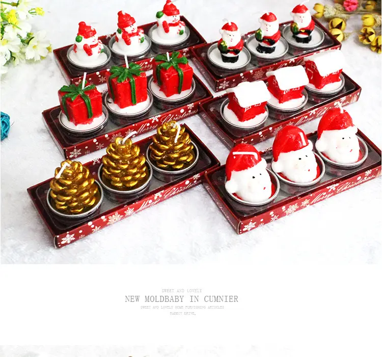 Christmas Santa Candle Set 59g Decorative Gift — feature 7