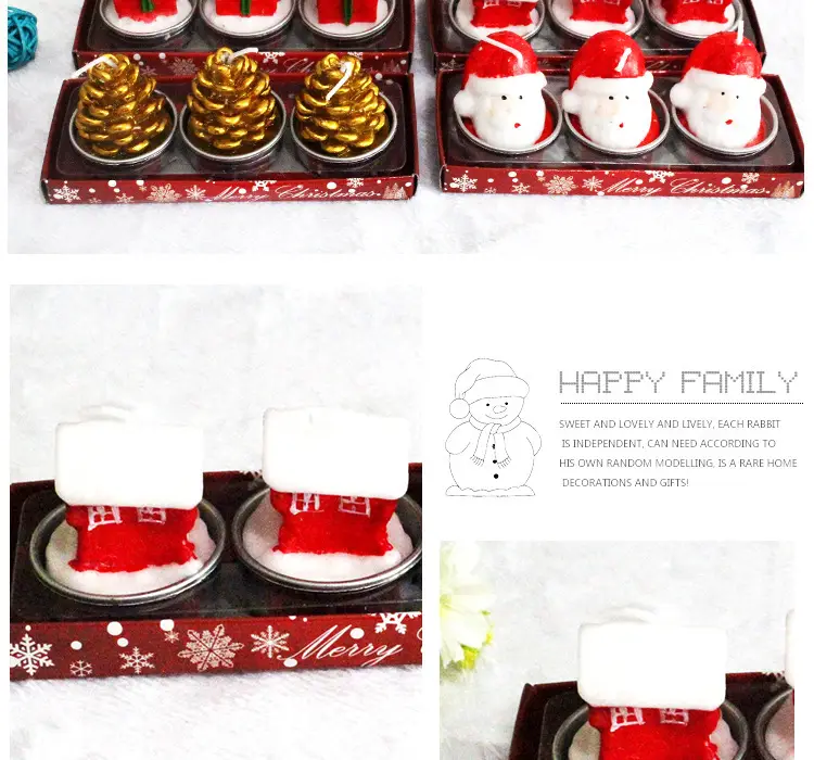 Christmas Santa Candle Set 59g Decorative Gift — feature 9