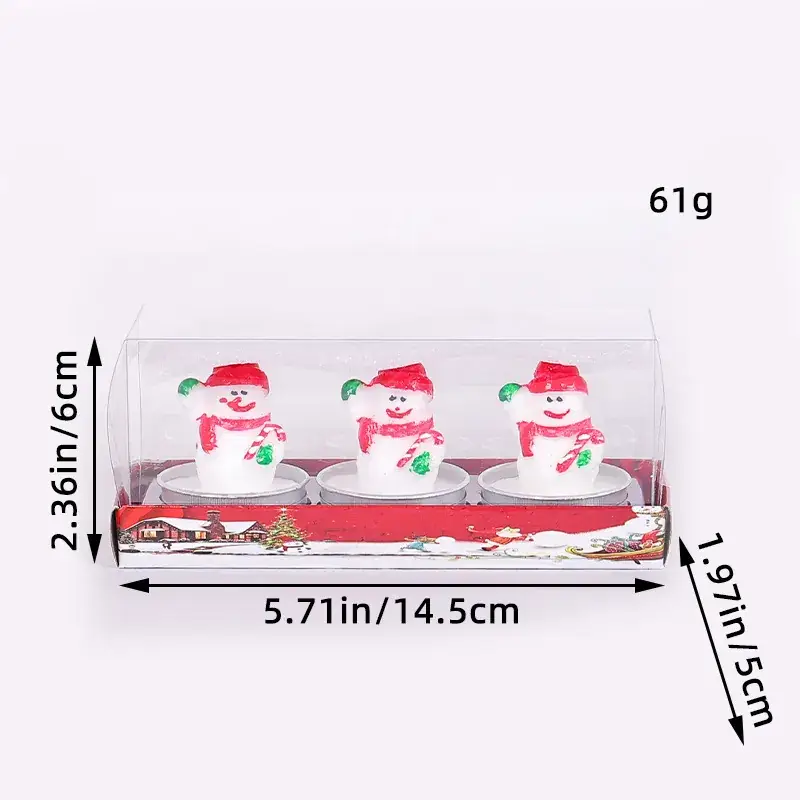Christmas Santa Candle Set 59g Decorative Gift