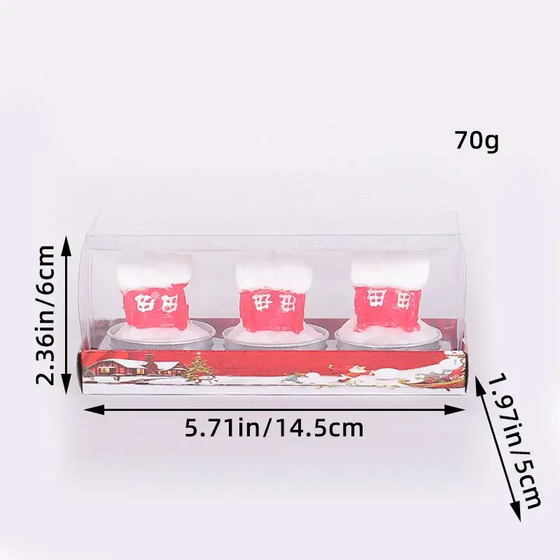 Christmas Santa Candle Set 59g Decorative Gift