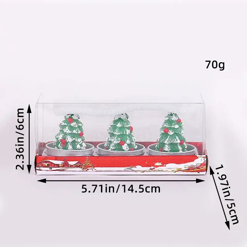 Christmas Santa Candle Set 59g Decorative Gift