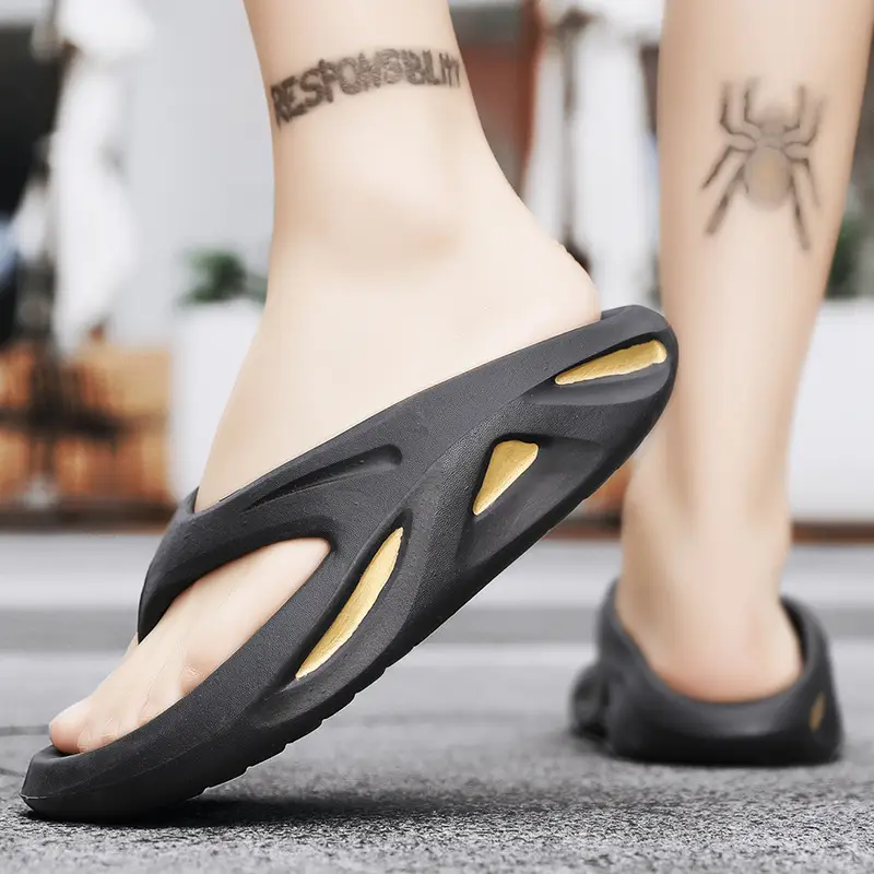 2023 Men's White Cross-border Flip-flops Large Size