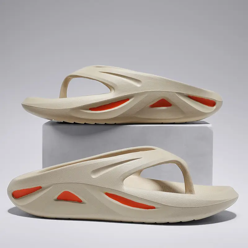 2023 Men's White Cross-border Flip-flops Large Size