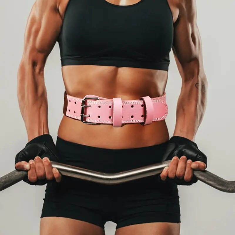 Men & Women Fitness Squat Belt Hard Pull Weightlifting Pu Leather