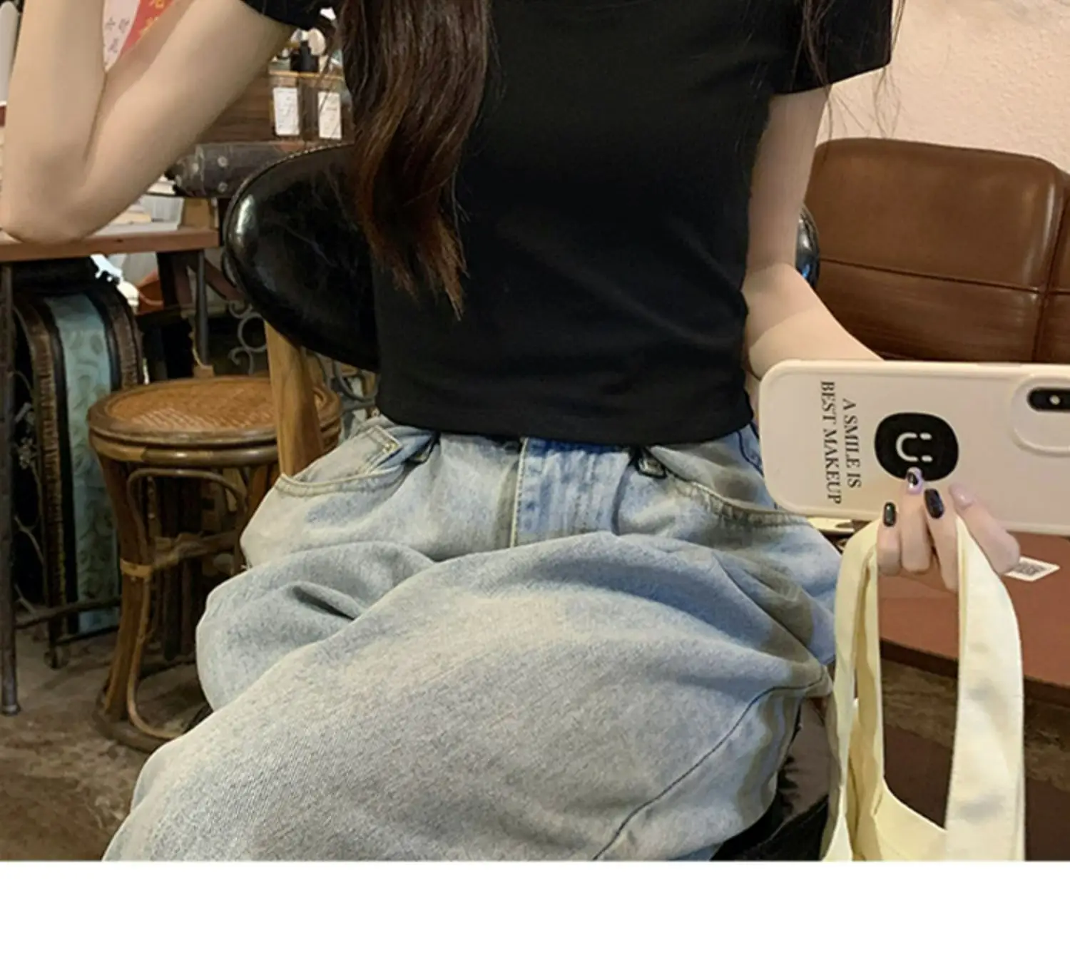 Women Summer Cotton Striped Top & Waistband Set — feature 13