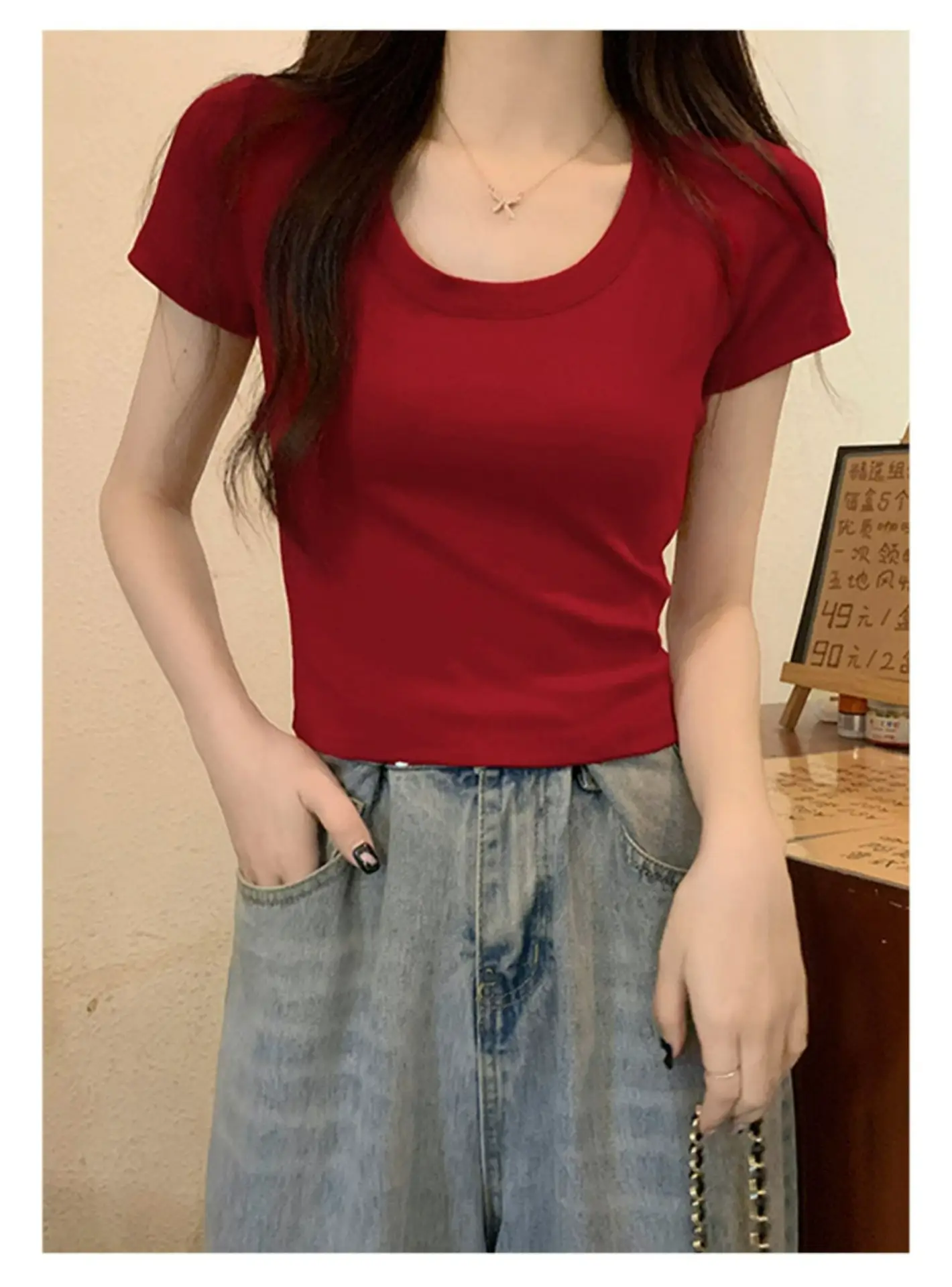 Women Summer Cotton Striped Top & Waistband Set — feature 9