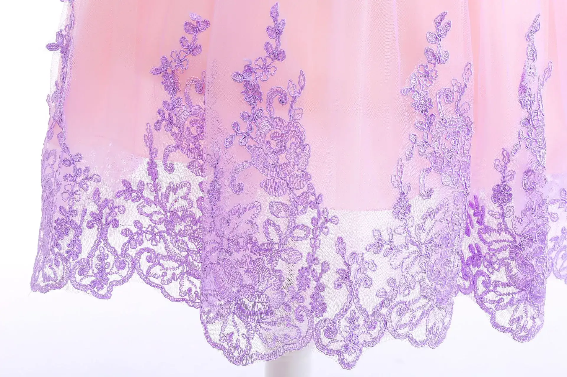 Purple Crystal Rapunzel Dress Mesh Bow Gown — feature 16