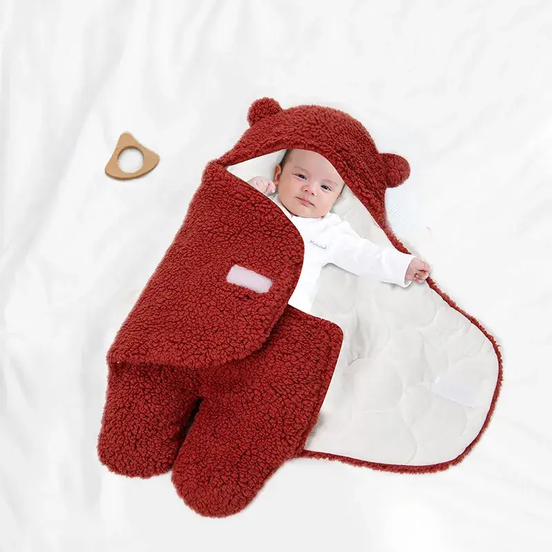 Baby Sleeping Bag White Soft Swaddle Universal Winter Autumn - Image 10