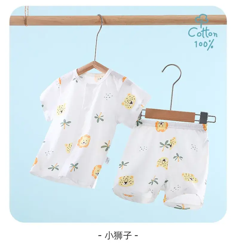 Baby Short Sleeve Suit Cotton Summer Wear — feature 18
