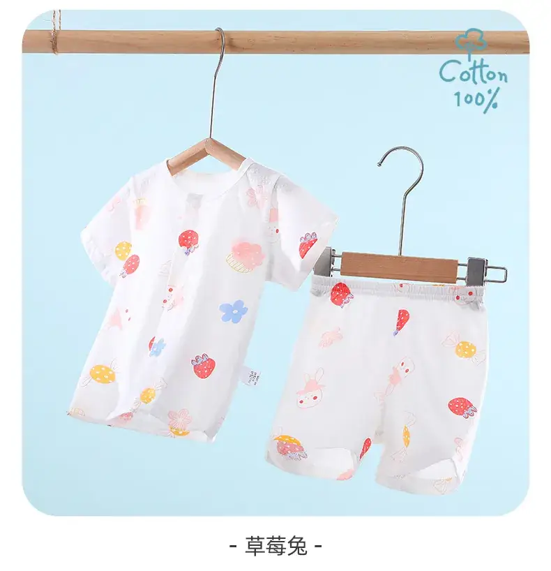Baby Short Sleeve Suit Cotton Summer Wear — feature 19