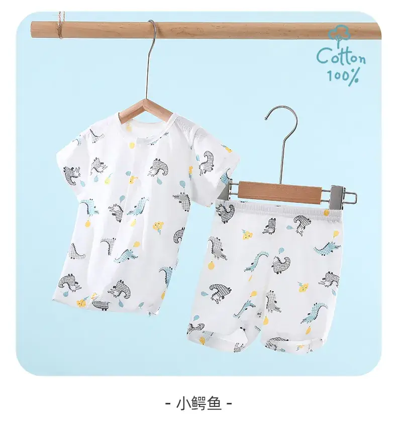 Baby Short Sleeve Suit Cotton Summer Wear — feature 21