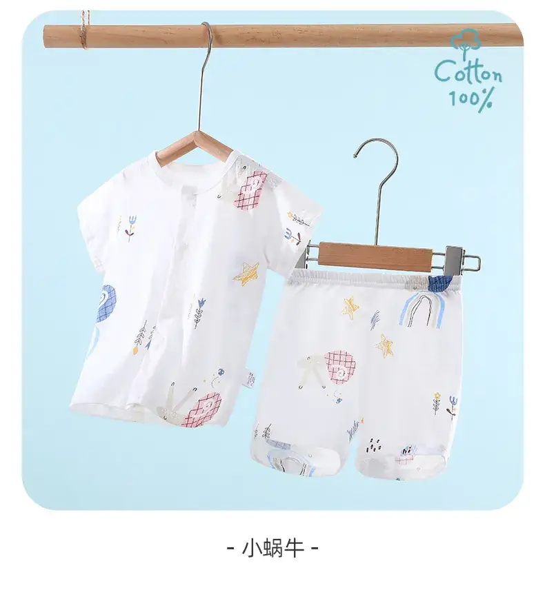 Baby Short Sleeve Suit Cotton Summer Wear — feature 24