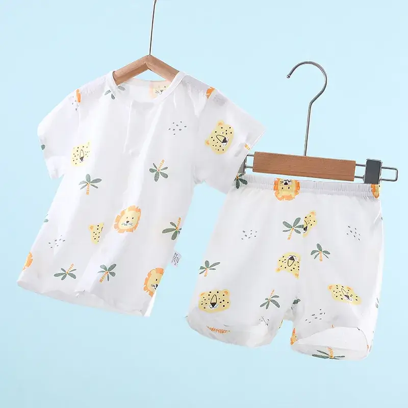 Baby Short Sleeve Suit Cotton Summer Wear
