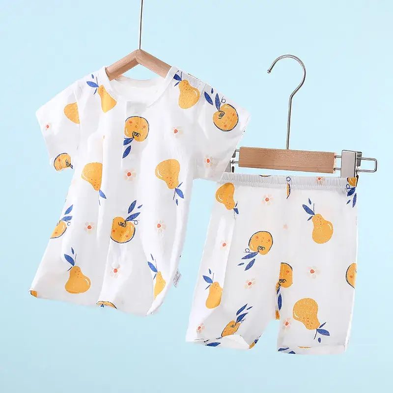 Baby Short Sleeve Suit Cotton Summer Wear
