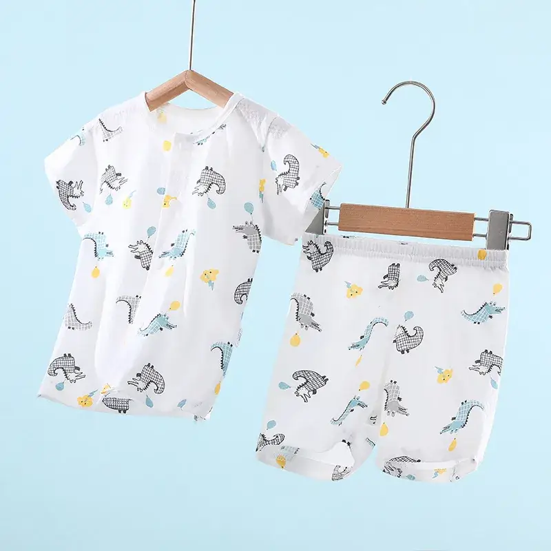 Baby Short Sleeve Suit Cotton Summer Wear