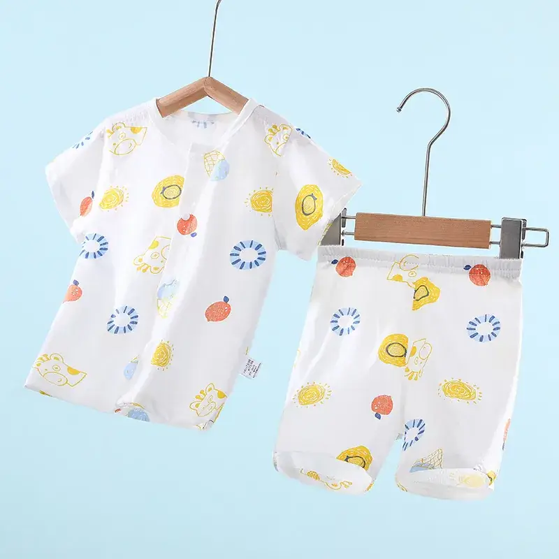 Baby Short Sleeve Suit Cotton Summer Wear