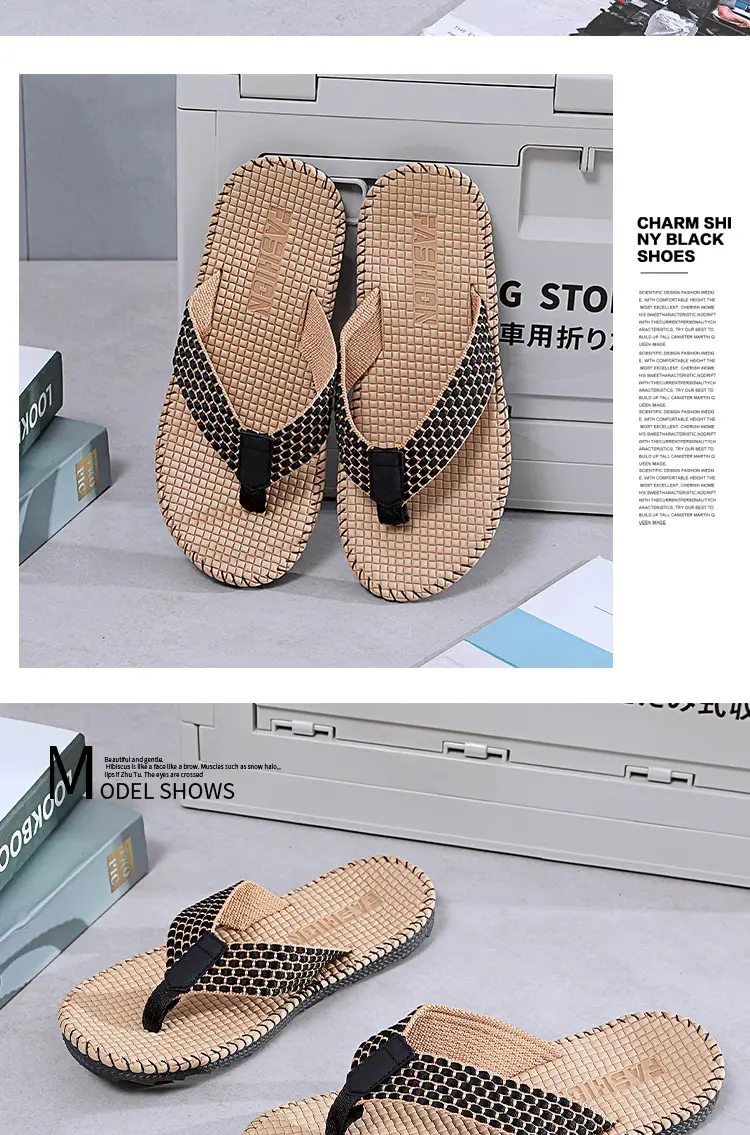 Men's Vietnamese Linen Flip Flops Summer Non-Slip Beach Shoes — feature 18