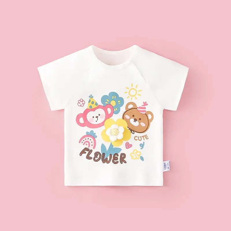 Girls White Collar T-Shirt Summer Wear Small Medium - Image 12