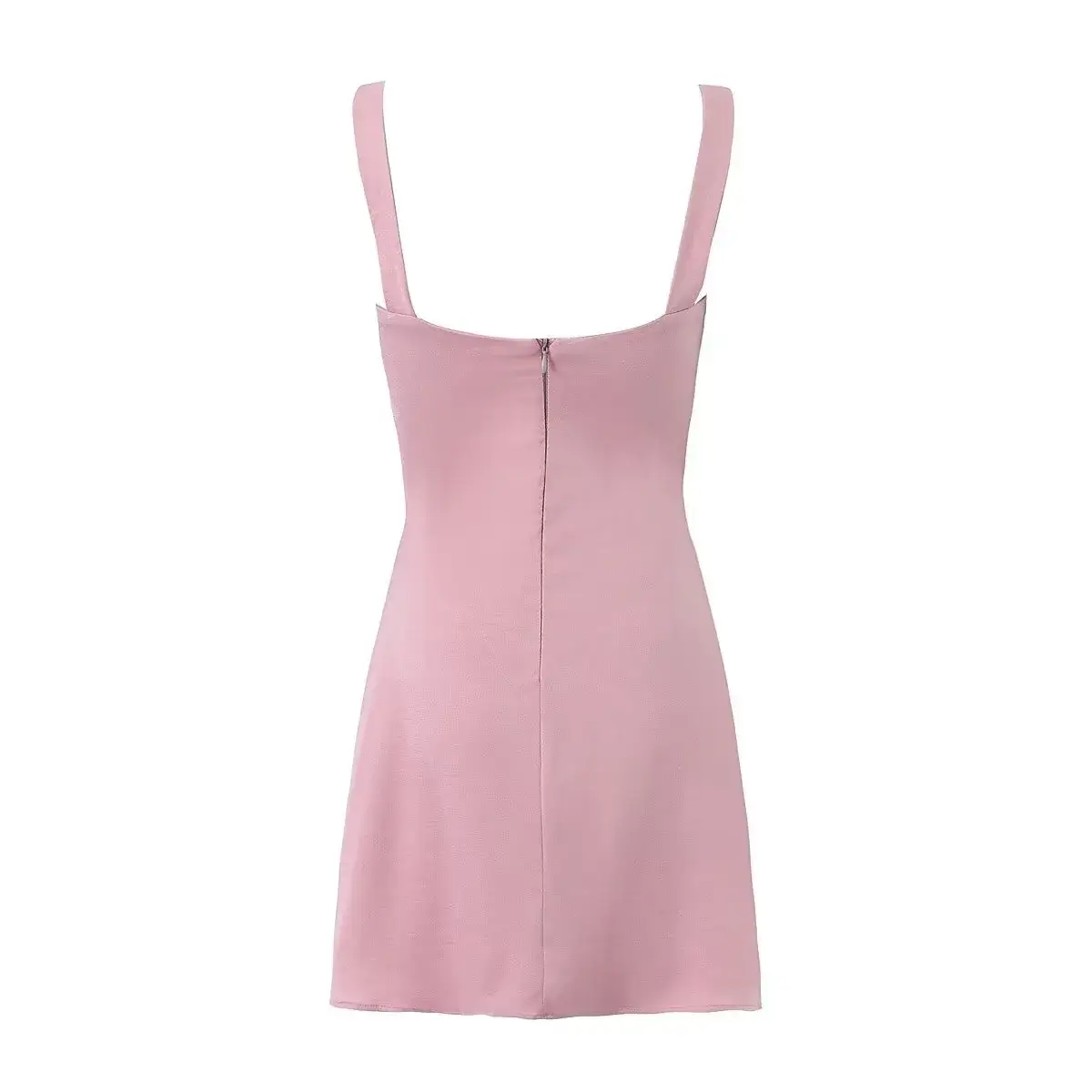 Black Slip Skirt Women 2023 Summer Square Collar Slim Fit