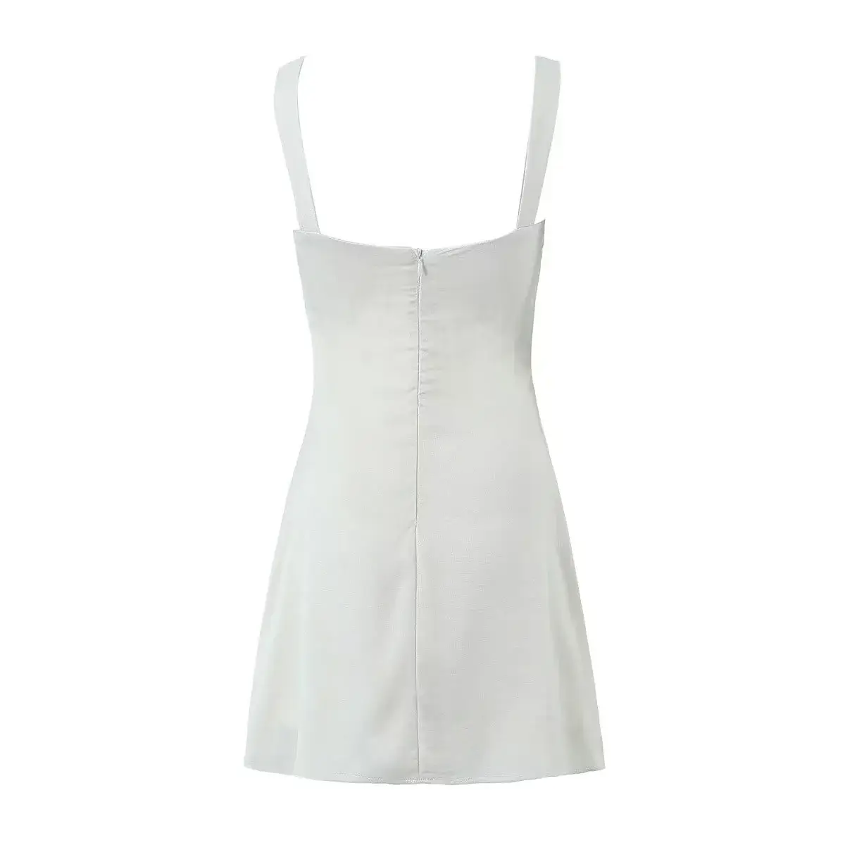 Black Slip Skirt Women 2023 Summer Square Collar Slim Fit