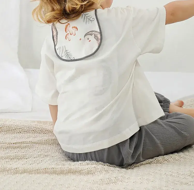 Baby Sweat-Absorbing Back Towel Bamboo Cotton — feature 2
