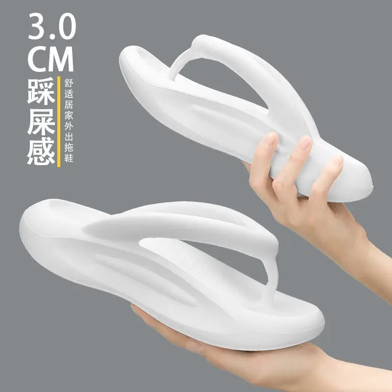 Men Women Casual Flip Flops 3.0cm Thick Bottom