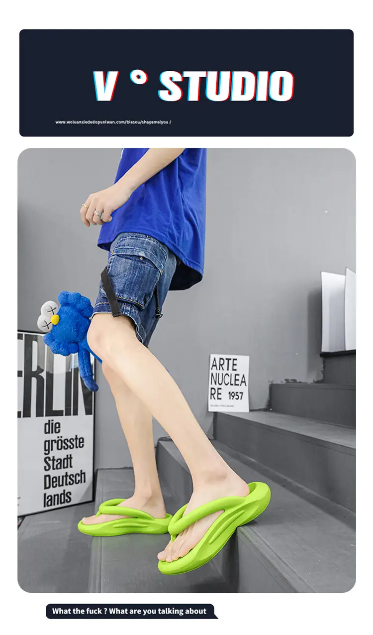 Men Women Casual Flip Flops 3.0cm Thick Bottom — feature 1