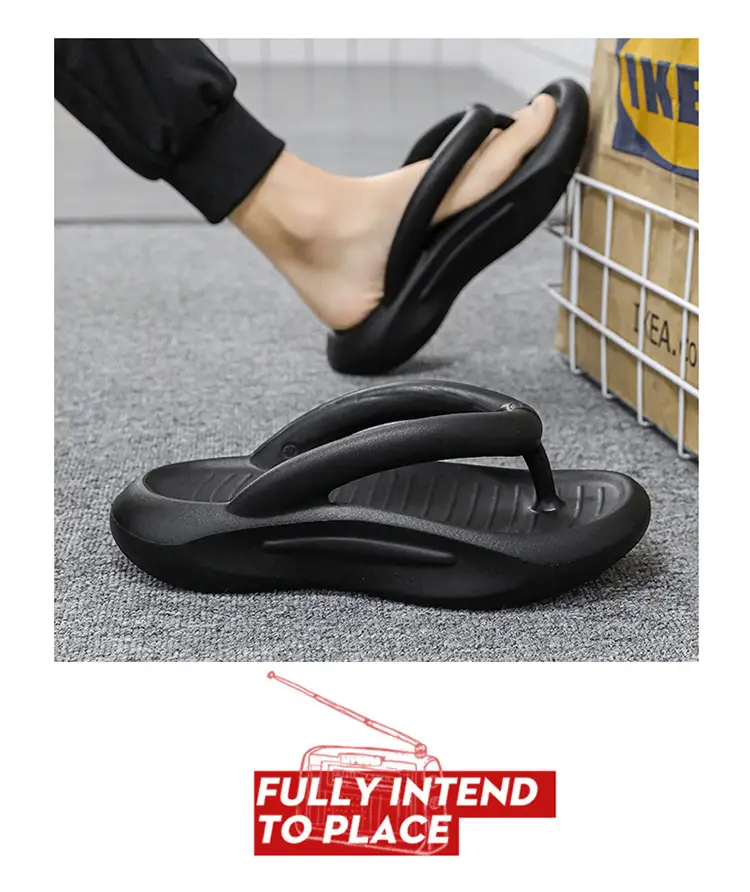 Men Women Casual Flip Flops 3.0cm Thick Bottom — feature 38