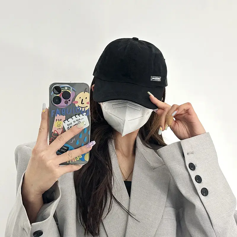 Black Women's UV Sunglasses Cap with Adjustable Strap - Image 6