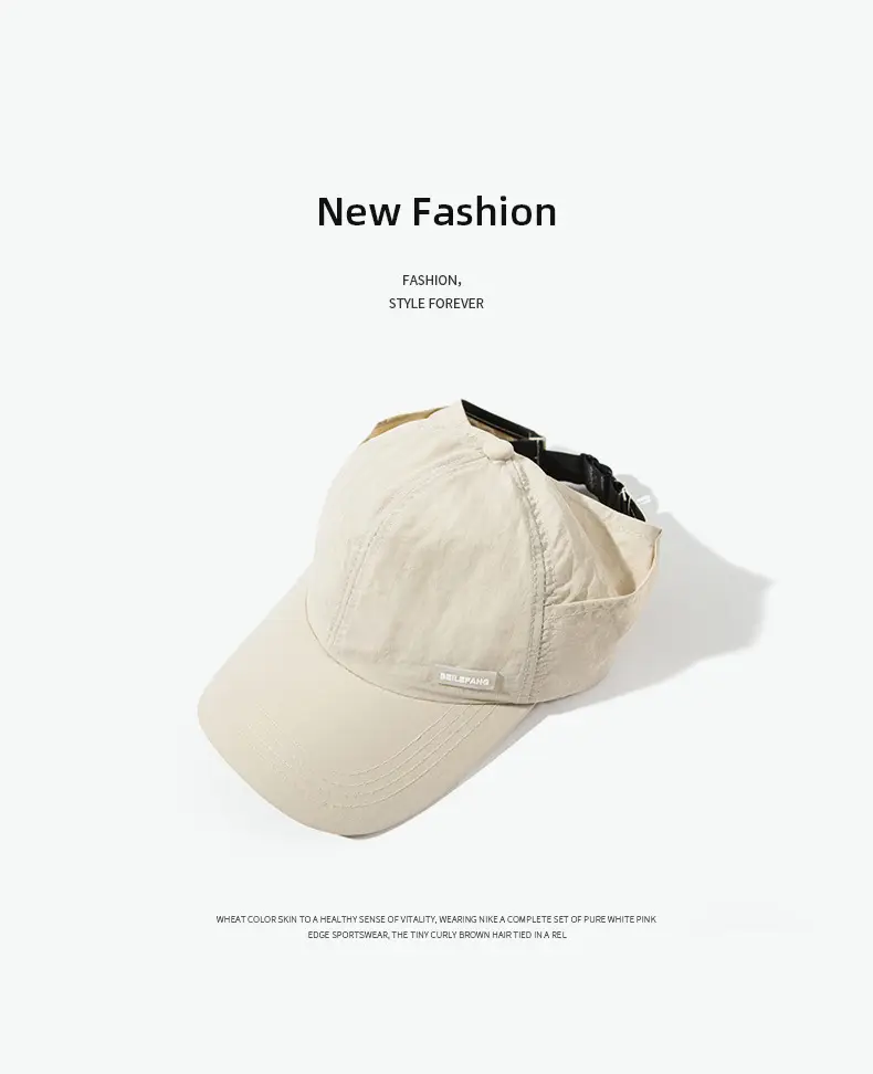 Black Women's UV Sunglasses Cap with Adjustable Strap — feature 12