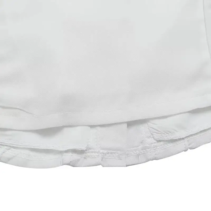 White Lace Sleeveless Vest & Skirt Set — feature 15