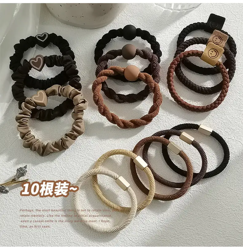 Pink Elastic Hair Bands for Women's Hair Accessories — feature 2