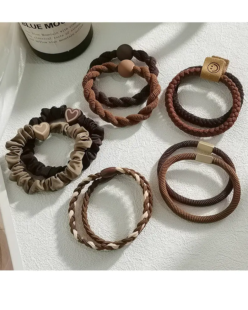 Pink Elastic Hair Bands for Women's Hair Accessories — feature 3
