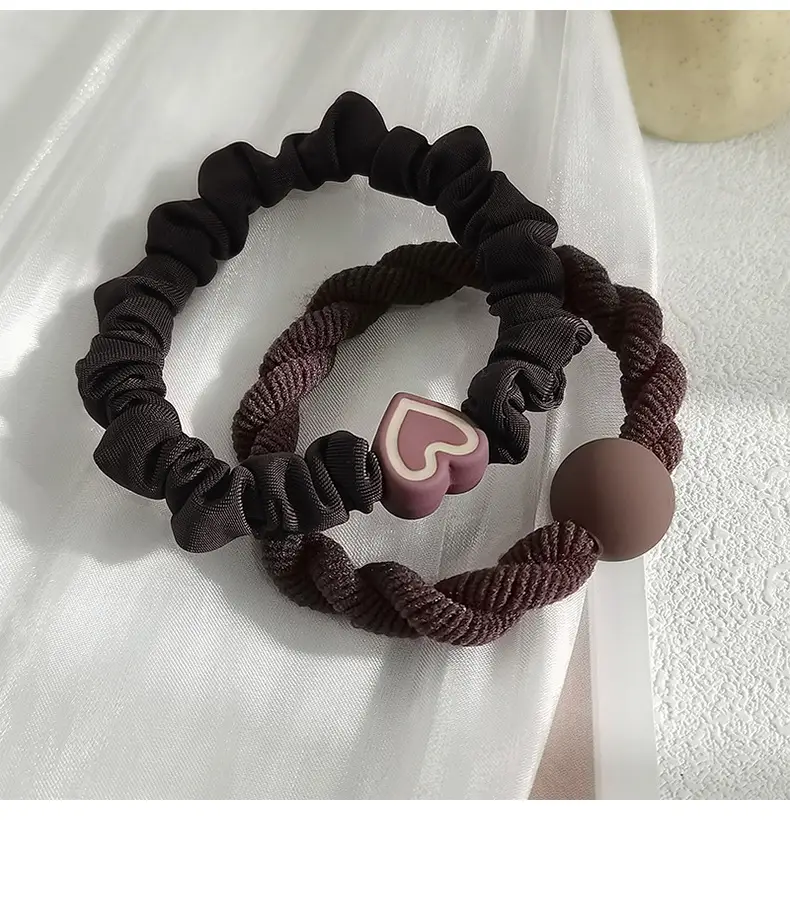 Pink Elastic Hair Bands for Women's Hair Accessories — feature 4
