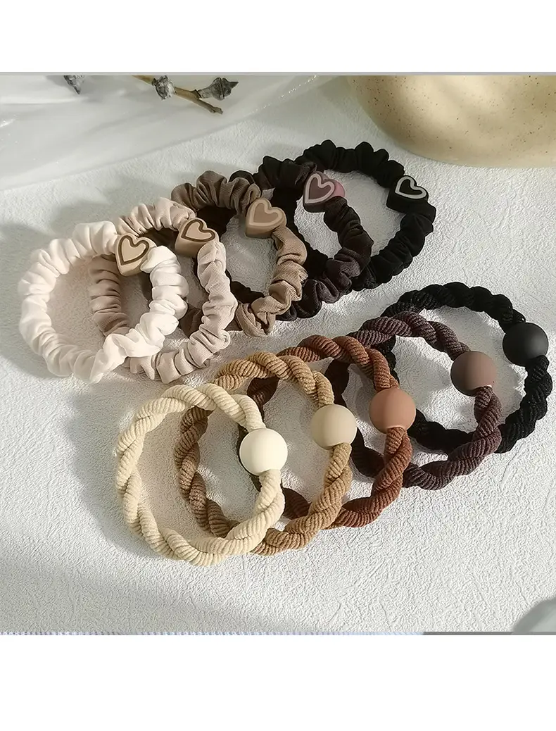 Pink Elastic Hair Bands for Women's Hair Accessories — feature 6