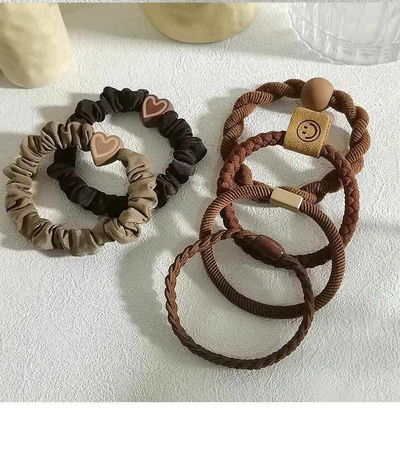 Pink Elastic Hair Bands for Women's Hair Accessories — feature 8