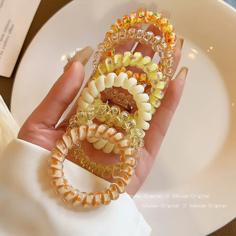 Pink Elastic Hair Bands for Women's Hair Accessories - Image 20