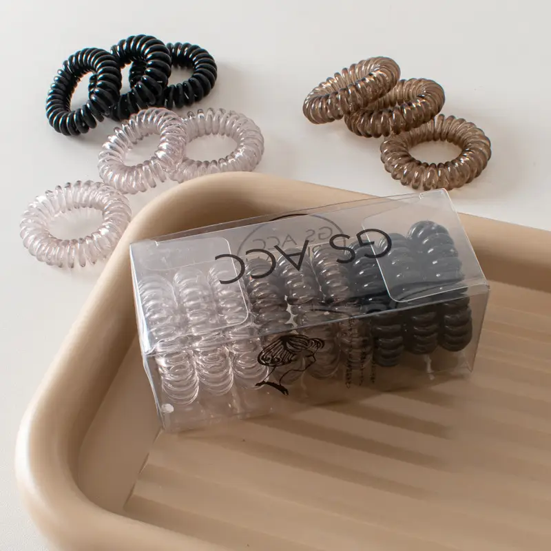 Pink Elastic Hair Bands for Women's Hair Accessories - Image 25