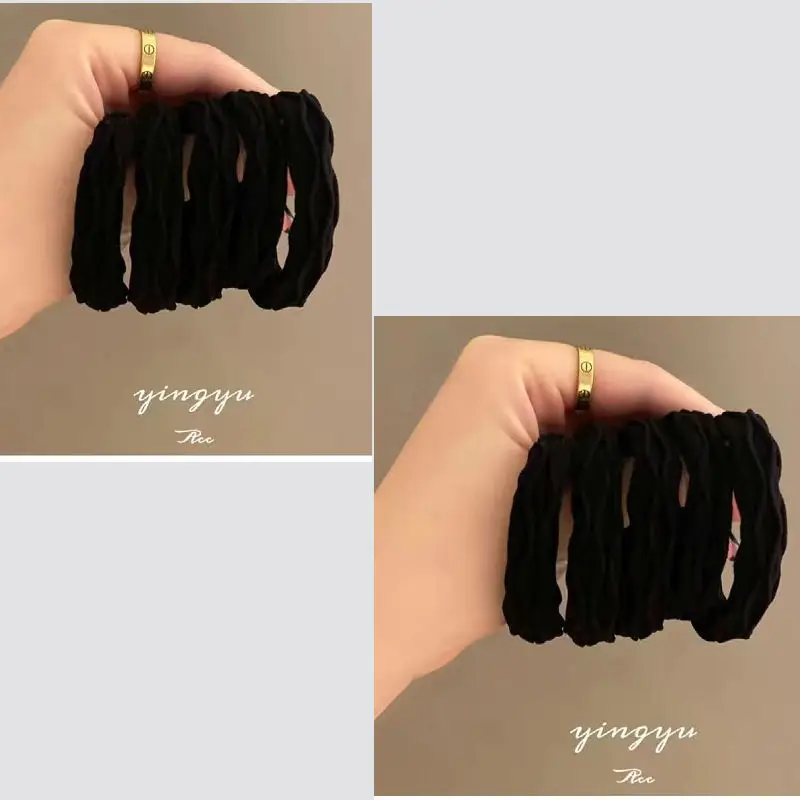 Pink Elastic Hair Bands for Women's Hair Accessories - Image 31
