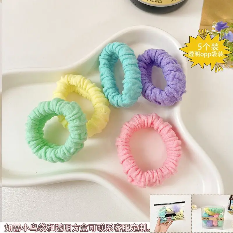 Pink Elastic Hair Bands for Women's Hair Accessories - Image 32