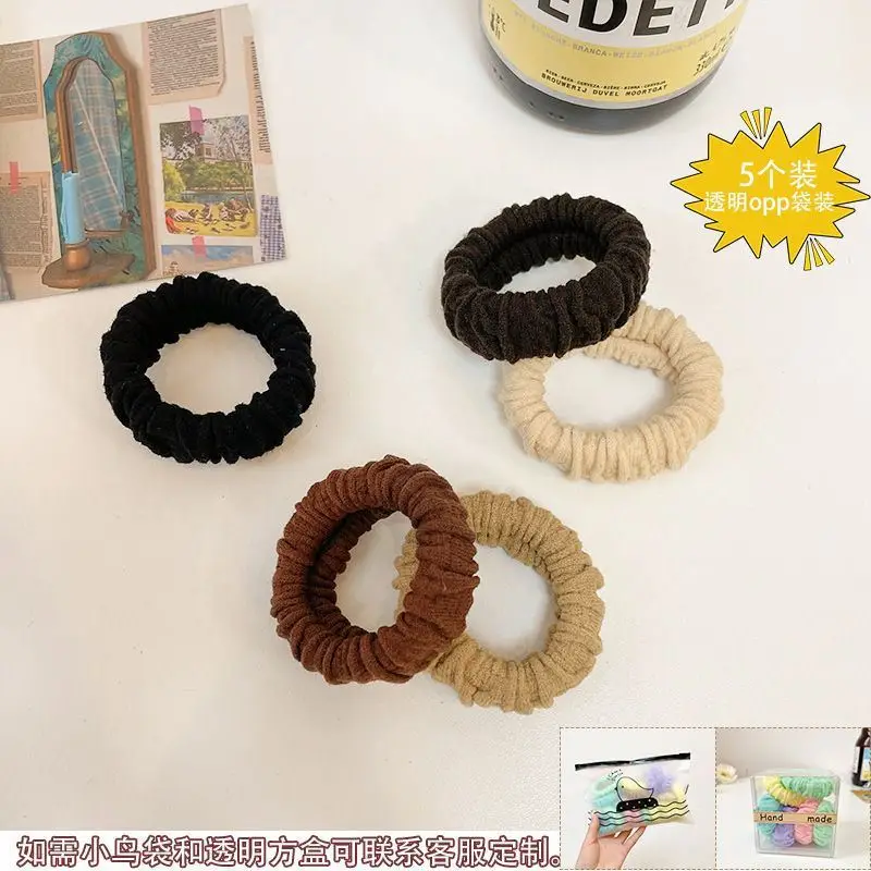 Pink Elastic Hair Bands for Women's Hair Accessories - Image 33