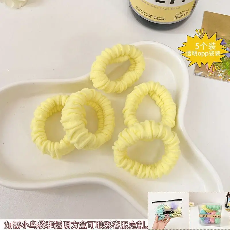Pink Elastic Hair Bands for Women's Hair Accessories - Image 34