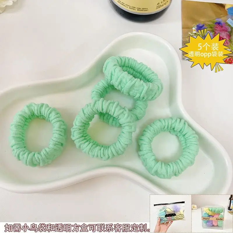 Pink Elastic Hair Bands for Women's Hair Accessories - Image 35