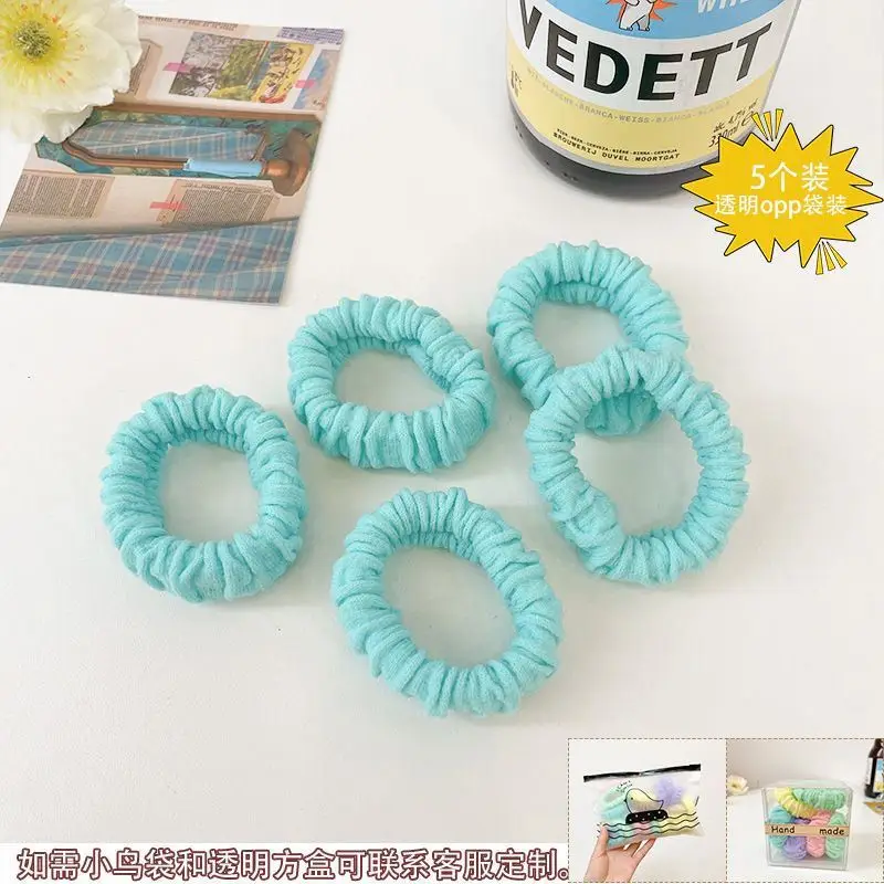 Pink Elastic Hair Bands for Women's Hair Accessories - Image 36