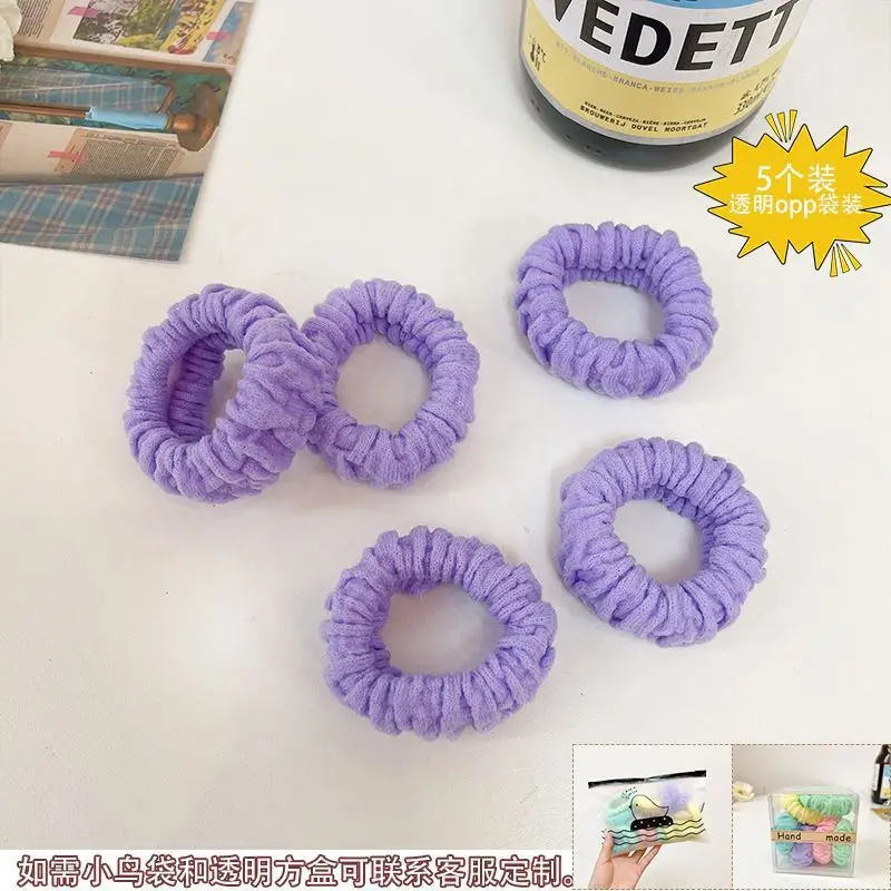 Pink Elastic Hair Bands for Women's Hair Accessories - Image 38