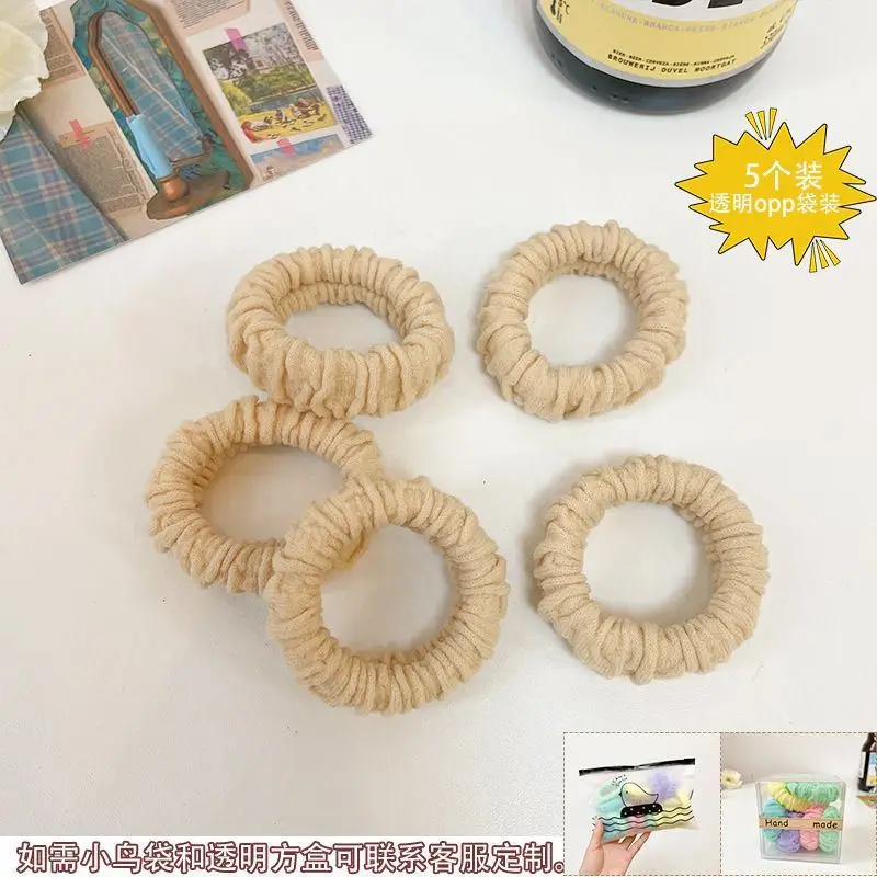 Pink Elastic Hair Bands for Women's Hair Accessories - Image 40